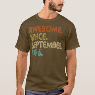 Camiseta Awesome Since September 1996 Vintage 26th Birthday