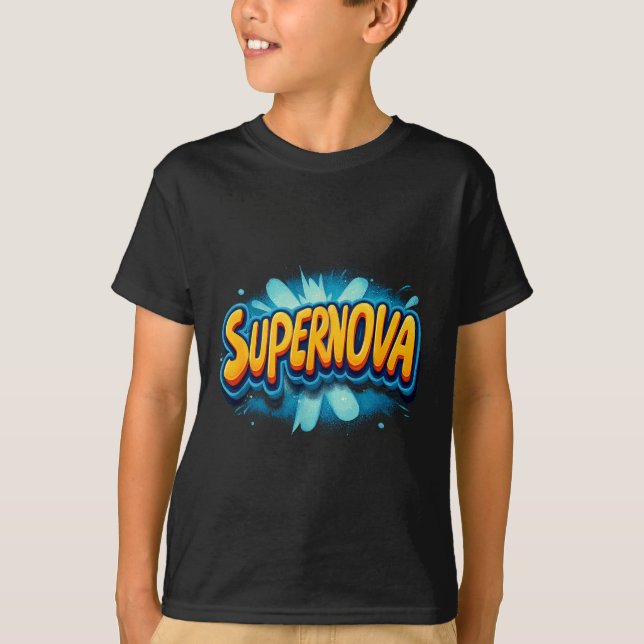 Camiseta Awesome Supernova Costume For Boys And Girls  (Frente)