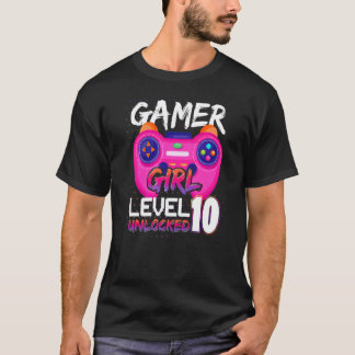 Camiseta Awesome Video Games Controller Level 10 Unlocked G