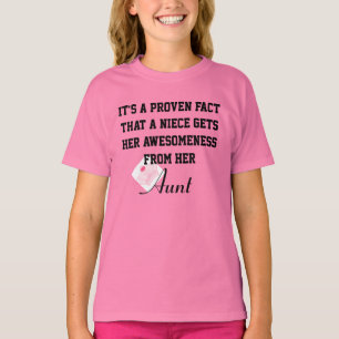 Camiseta Awesomeness vem da tia T-shirt