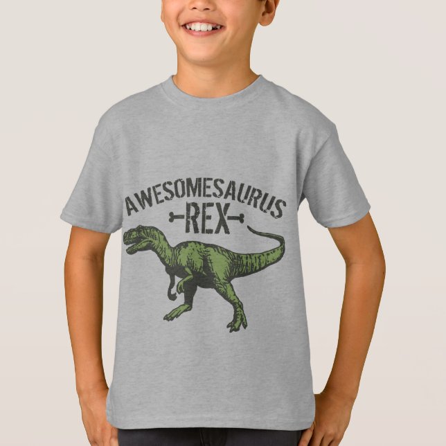 Camiseta Awesomesaurus Rex (Frente)