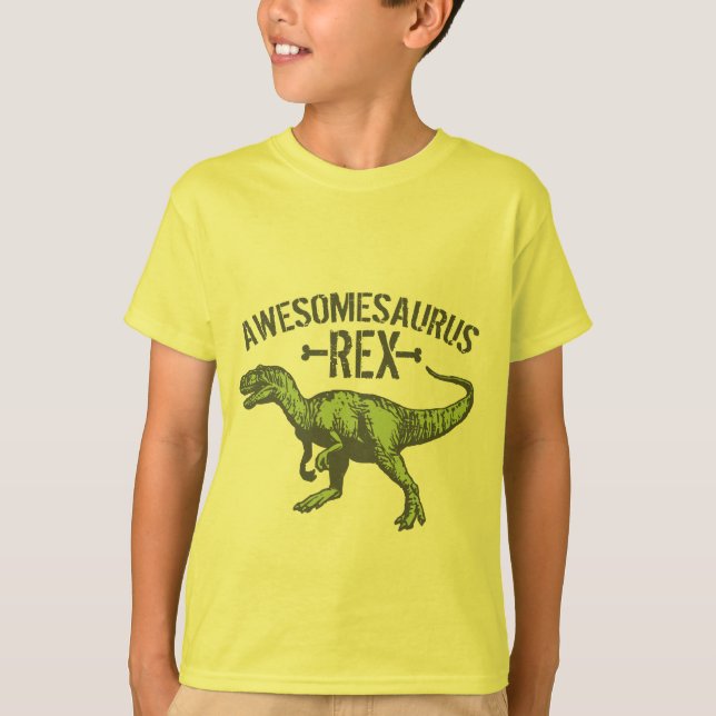 Camiseta Awesomesaurus Rex (Frente)