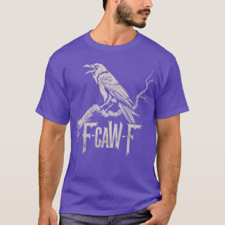 Camiseta awF Black Crow Pun Engraçado Pássaro Cozinhando Gr