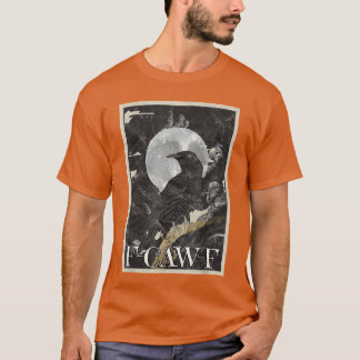 Camiseta awF Raven Crow Pun Pun Engraçado Pássaro Cawing Gr