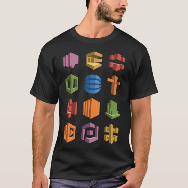 Camiseta Aws Microservices Tech Stack Hackerthon Startup (Frente)