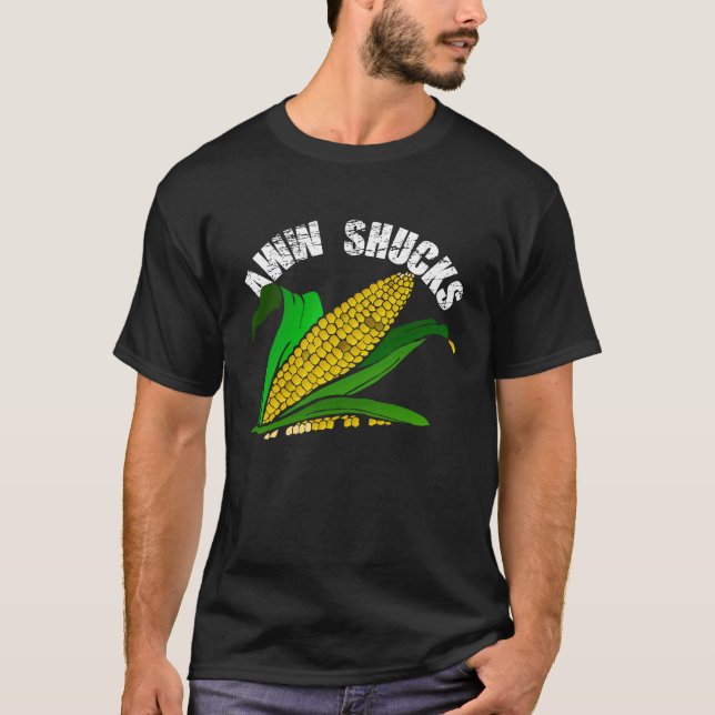 Camiseta Aww Shucks  Farmer Corn  Market Festival (Frente)