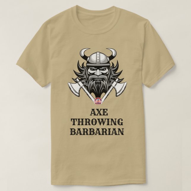 Camiseta Ax atirando bárbaro 1 (Frente do Design)