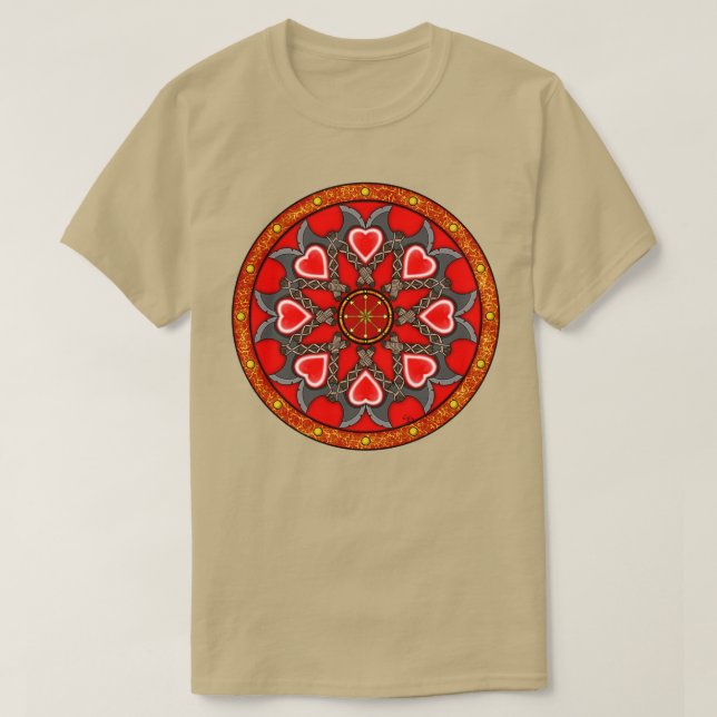 Camiseta Ax e Heart Shield 2 (Frente do Design)