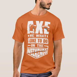 Camiseta Ax Hatchet Jogando Chapéus Ax Thrower Ax Me Ax Div
