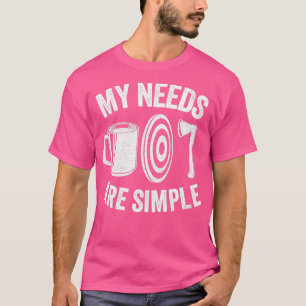 Camiseta Ax Jogando Café Engraçado Minhas Necessidades São