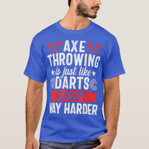 Camiseta Ax Jogando Dardos Engraçados Hatchet Lumberjack