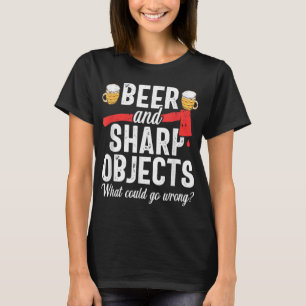Camiseta Ax Jogando Pai Engraçado Cerveja Hatchet Lumberjac