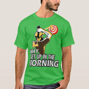 Camiseta Ax Jogando Para Homens Que Ostentam Dardos Madeira