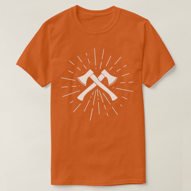 Camiseta Ax jogando Tomahawk com o dobro do dom 34 (Frente do Design)