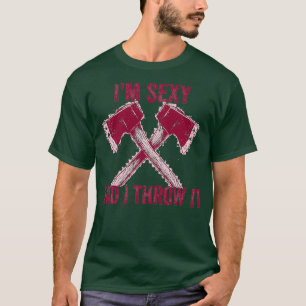 Camiseta Ax jogando um presente de machado duplo para Tomah