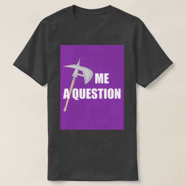 Camiseta Ax me a Pergunta 2 Roxo (Frente do Design)