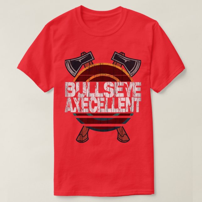 Camiseta Ax Thrower Hatchet Throwing Axs Hatchets Clássicos (Frente do Design)