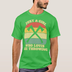 Camiseta Ax Thrower Throwing Girl