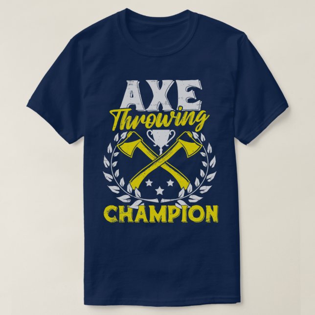 Camiseta Ax Throwing Ax Throwing Champion (Frente do Design)