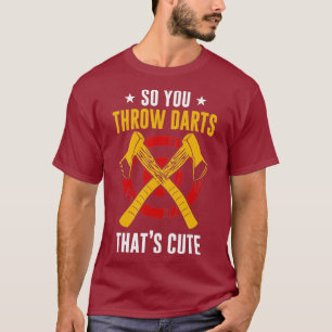 Camiseta Ax Throwing Hatchet Lumberjack Hobby Dardos