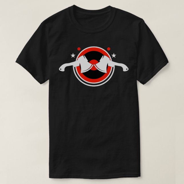 Camiseta Ax Throwing Target 11 (Frente do Design)