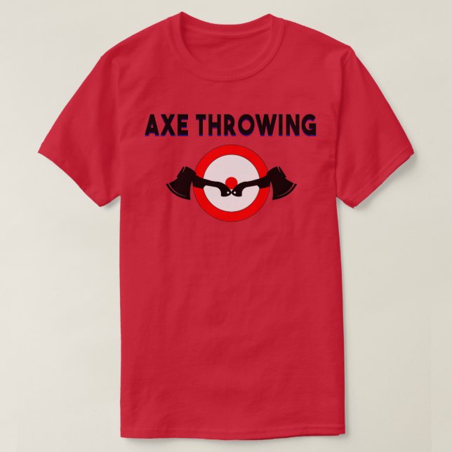 Camiseta Ax Throwing Target 18 (Frente do Design)