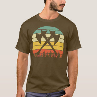Camiseta Ax Throwing Vintage Retro Hatchet Hobby Gifs Ide
