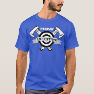 Camiseta Axe Throwing Crossed Axes and Wooden Target