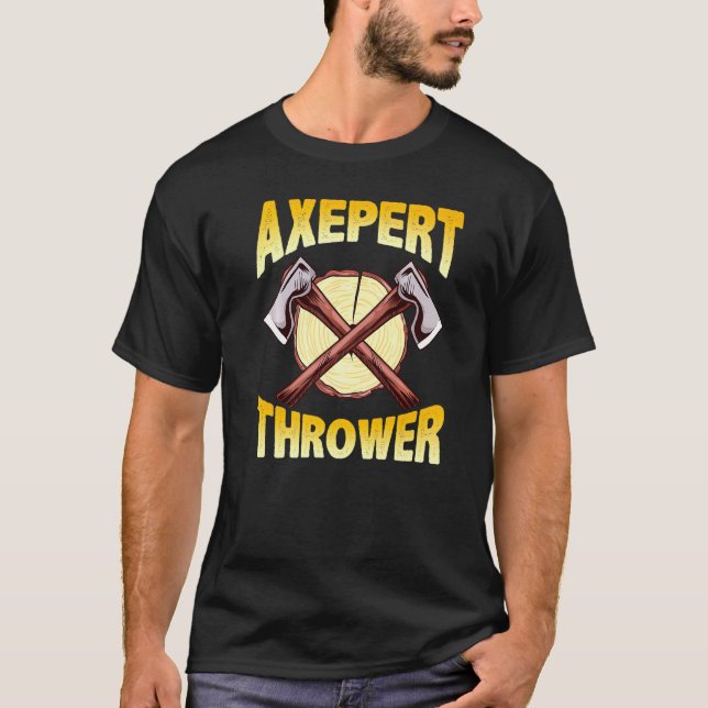 Camiseta Axe Throwing Expert Hatchet Pun Target (Frente)