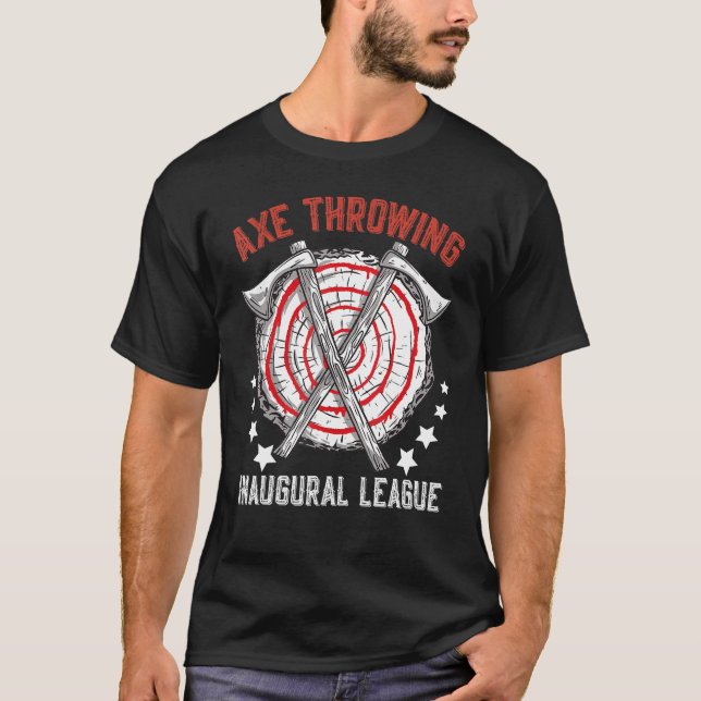 Camiseta Axe Throwing Inaugural League Chopping Tool Axe (Frente)