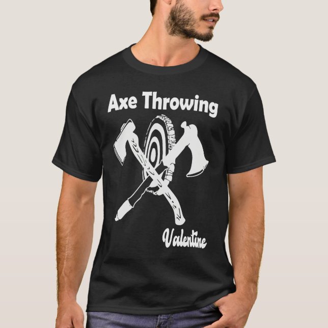 Camiseta Axe Throwing Valentine's Day (Frente)