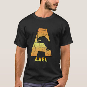 Camiseta Axel personalizou meninos dinossauros lindos e per