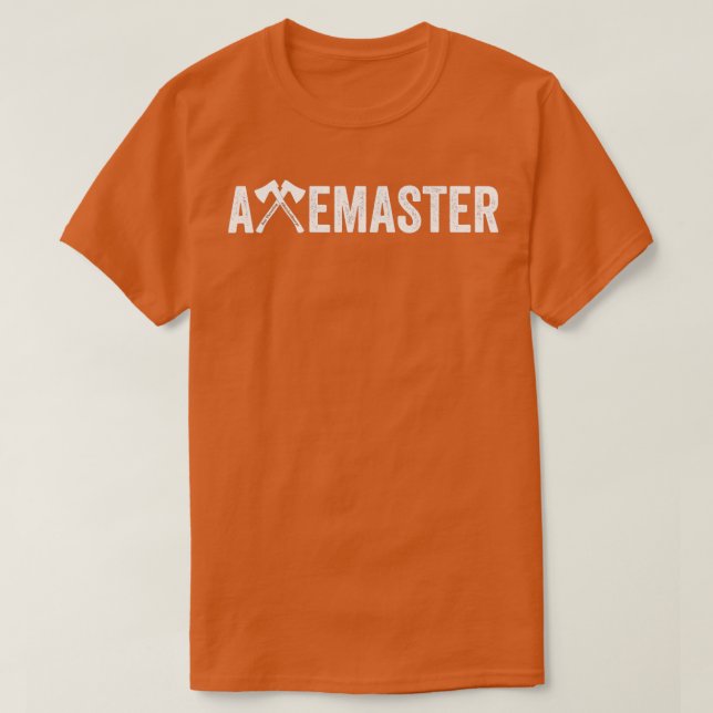 Camiseta AxeMaster Ax Throwing (Frente do Design)