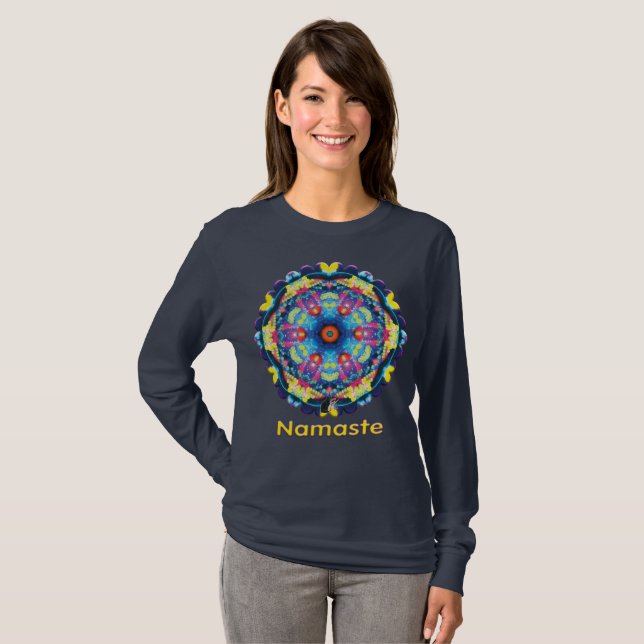Camiseta Axis Namaste Caleidoscópio (Frente Completa)