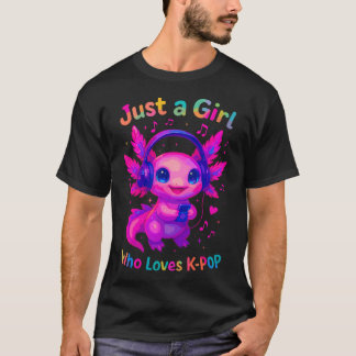 Camiseta Axolote Apenas Uma Garota Que Ama