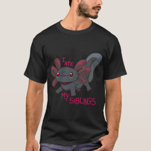 Camiseta axolote bebê preto