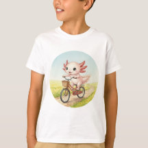 Axolote Fofo em uma Bicicleta