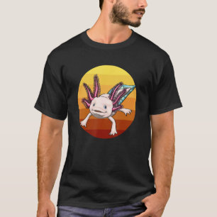 Camiseta Axolote Mulheres Animais Peixe Mexicano Anfíbio 1