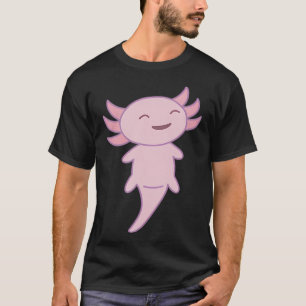 Camiseta axolote rosa fofo