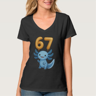 Camiseta Axolotl 67 Meme Six Seven Balloon Funny Gen Alpha 