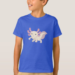 Camiseta Axolotl adorável pequenino