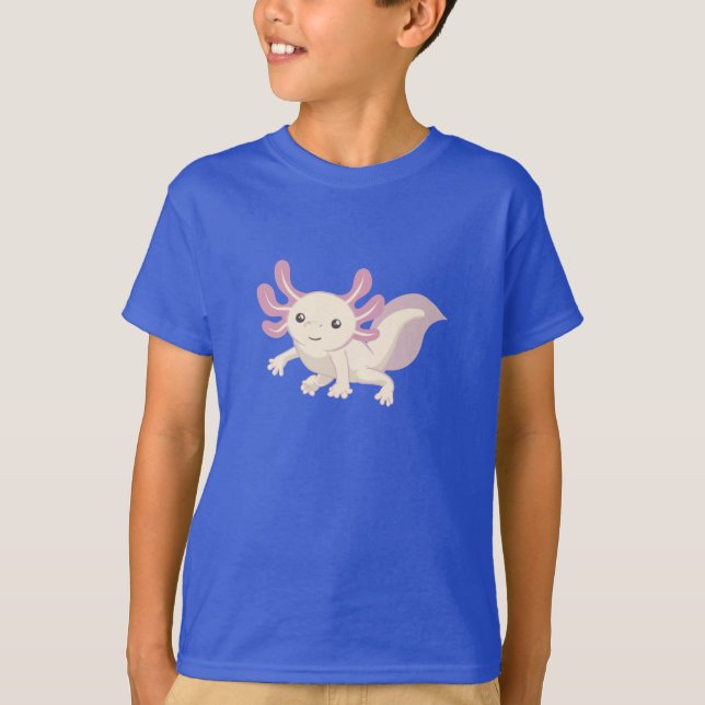 Camiseta Axolotl adorável pequenino (Frente)