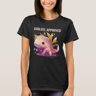 Camiseta Axolotl Aprovou Anfíbio Mexicano Andando Peixes E
