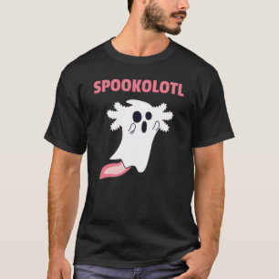 Camiseta Axolotl Assusta Animais Cutrados Para O Halloween
