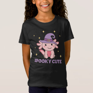 Camiseta Axolotl Assusta Animais Cutrados Para O Halloween