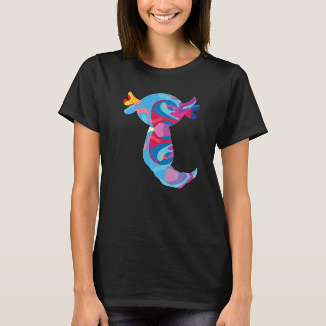 Camiseta Axolotl axolotl - Gráfico Colorido (Frente)