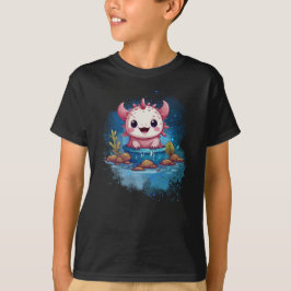 Camiseta Axolotl Bathing Engrenado Animal