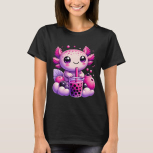 Camiseta Axolotl Bebe Chá de Bolhas Chá de Bolhas Animal Fo