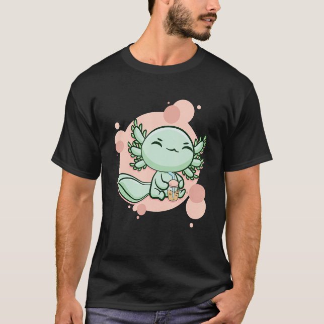 Camiseta Axolotl Bubble Tea Ambystoma Mexicanum Walking Fis (Frente)