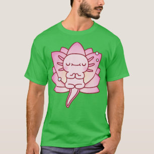 Camiseta Axolotl Cónico Relaxe Yoga Dose Lotus Flor